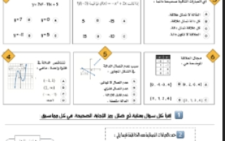 مراجعة باب تحليل الدوال رياضيات5 ثانوي
