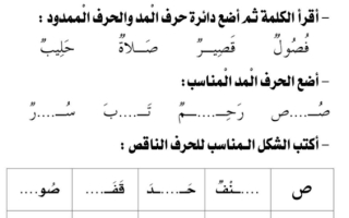 تدريبات الوحدة الثانية لغتي الجميلة أول ابتدائي أ. عبدالله السديري