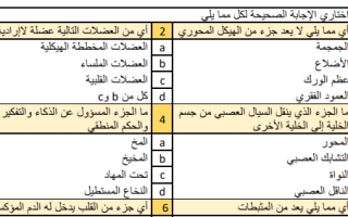 اختبار تشخيصي أحياء ثاني ثانوي الفصل الثاني 1446